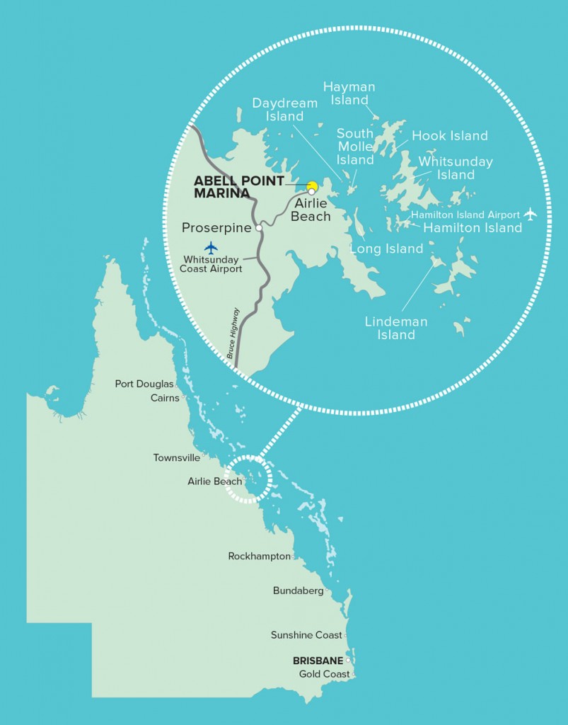 Sailing Whitsundays Hero Image For Getting to Airlie Beach