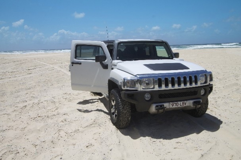 Hummer guided tours Fraser Island