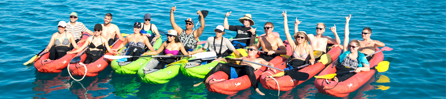 summertime, kayak, whitsunday islands,