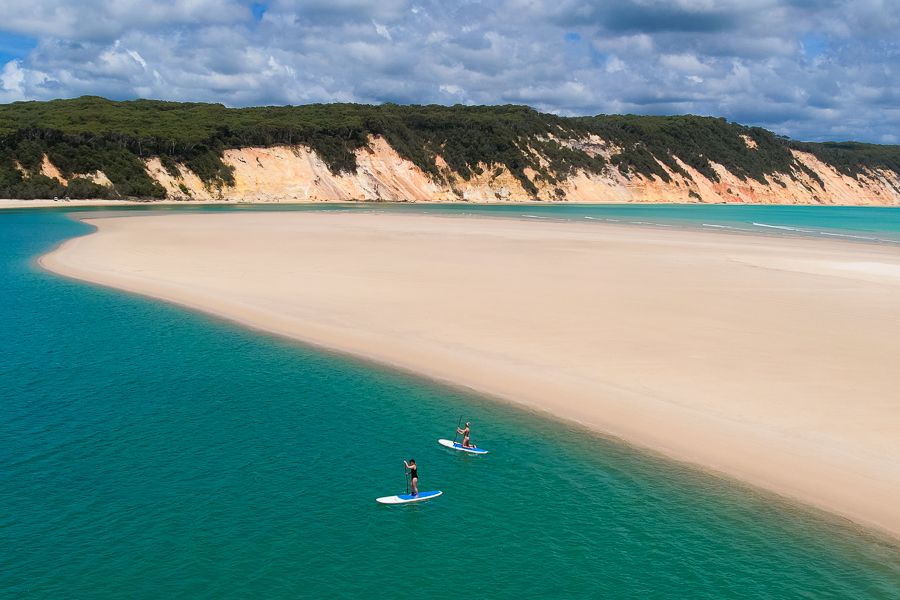 Stand Up Paddleboard, Wildlife & Beach 4WD Adventure Hero Image | East Coast Tours Australia