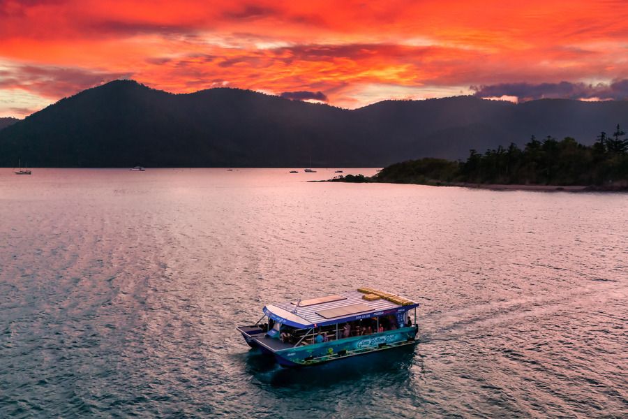 Glass Bottom Boat Private Sunset Charter Suggested Tour Image