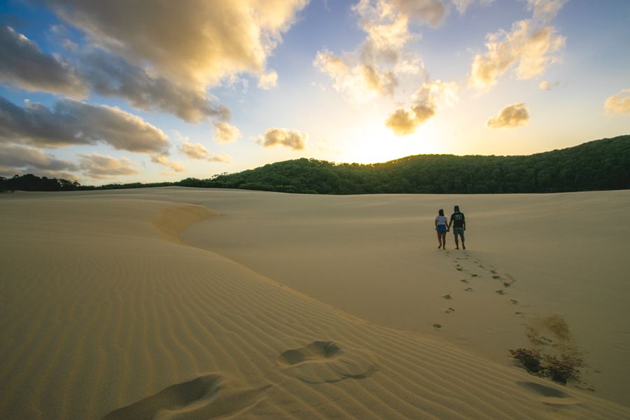 sand dunes, fraser island