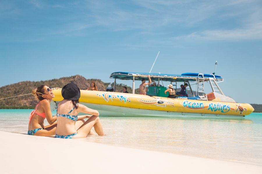 Ocean Rafting at Whitehaven Beach
