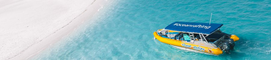 Ocean Rafting Whitehaven Beach ocean rafting boat on whitehaven beach whitsundays