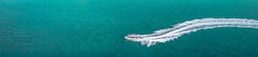 K'gari Salty Safari Boat boat sailing in ocean