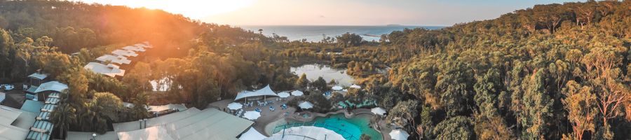 Kingfisher Resort, sunset, Fraser island