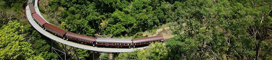 Kuranda Scenic Railway winding through the rainforest