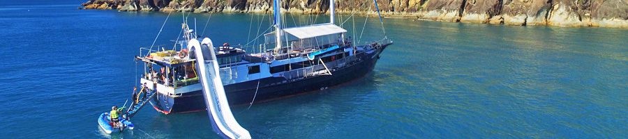 Whitsunday Island Atlantic Clipper Atlantic Clipper ship in blue waters