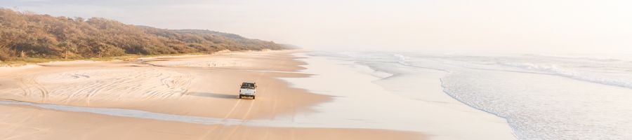 driving fraser island, hire car