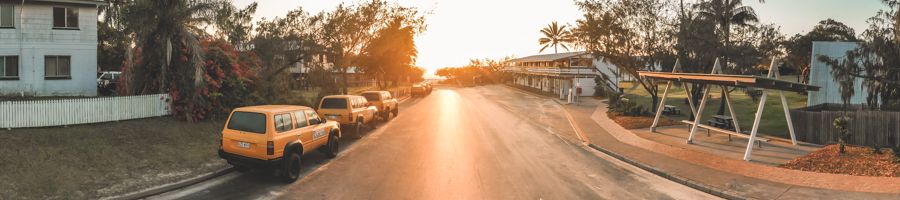 Nomad Fraser Island Cars Lined up