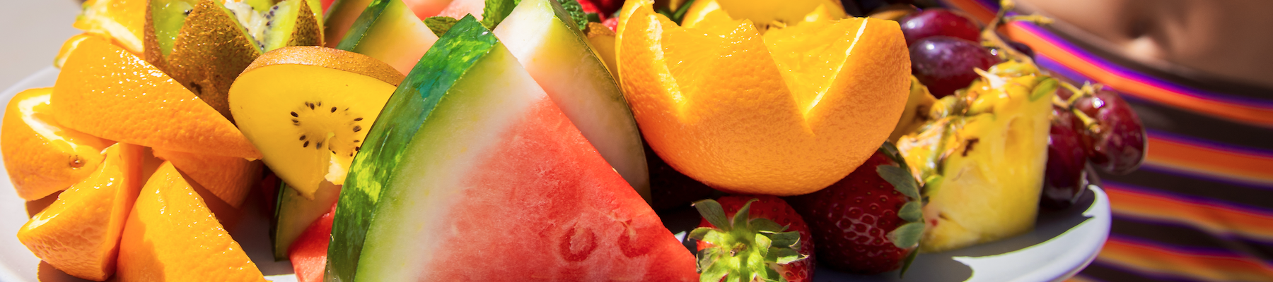 Fruit Platter Whitsundays a fresh fruit platter with watermelon, oranges, berries and grapes