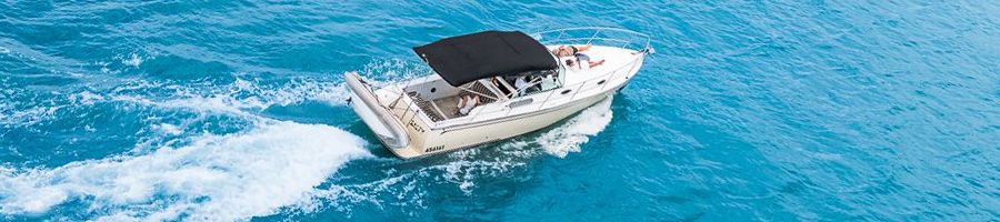 Salty Whitsundays salty private charter vessel cruising through the blue ocean