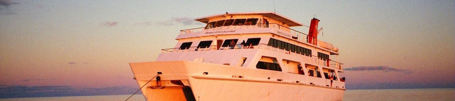 Reef Encounters floating on open sea