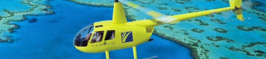Whitsunday CW Scenic Flight yellow helicopter 