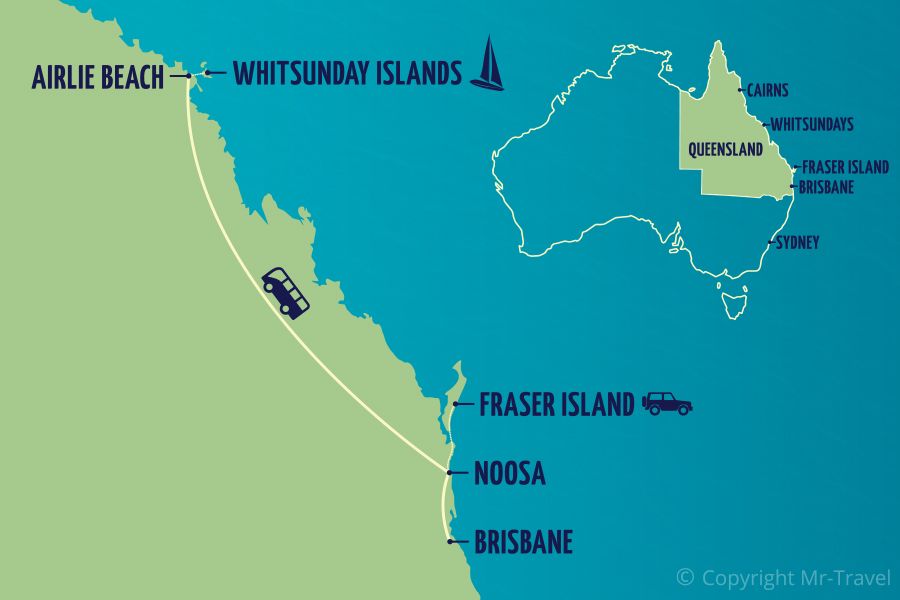 map, fraser island, whitsundays map, fraser island, whitsundays