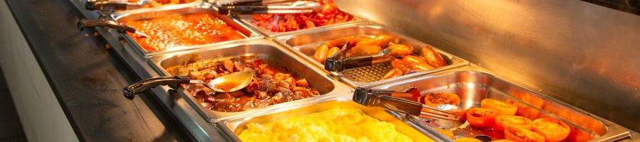 Hot buffet breakfast at K'gari Beach Resort