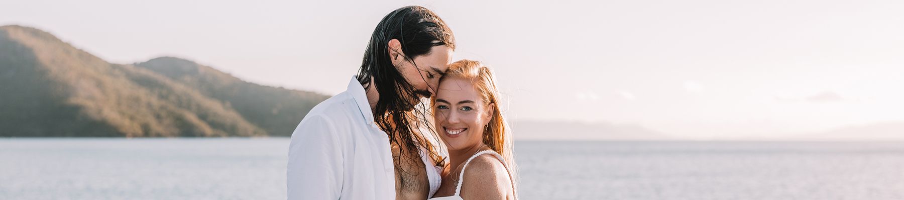 A couple on the shores of Langford Island