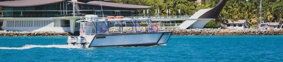 Falcon Charter falco catamaran cruising around hamilton island marina