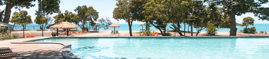 Cape Gloucester Resort, Whitsundays Creek to Cape Day Tour Pool and view at Cape Gloucester Resort
