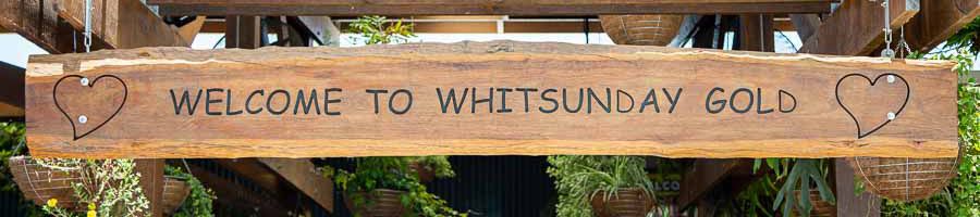 Whitsunday Gold Coffee, Whitsundays Creek to Cape Day Tour Whitsunday Gold Coffee entrance sign