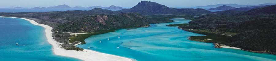 aerial view of whitehaven beach, whitsundays