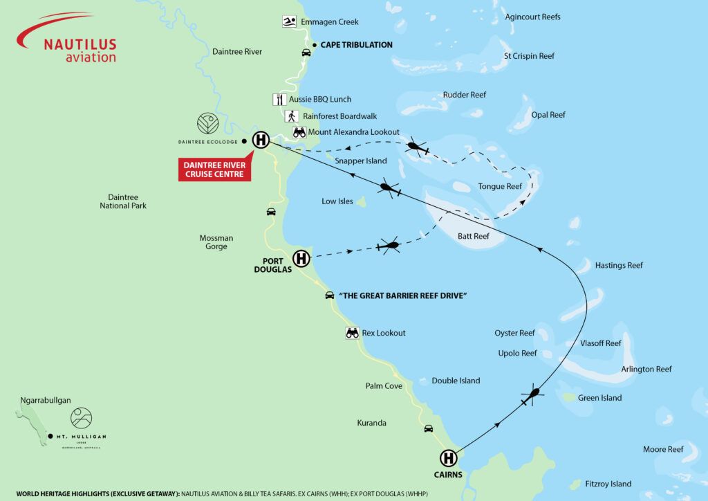 map of scenic flight