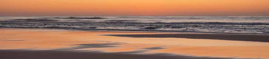 sunset on the beach