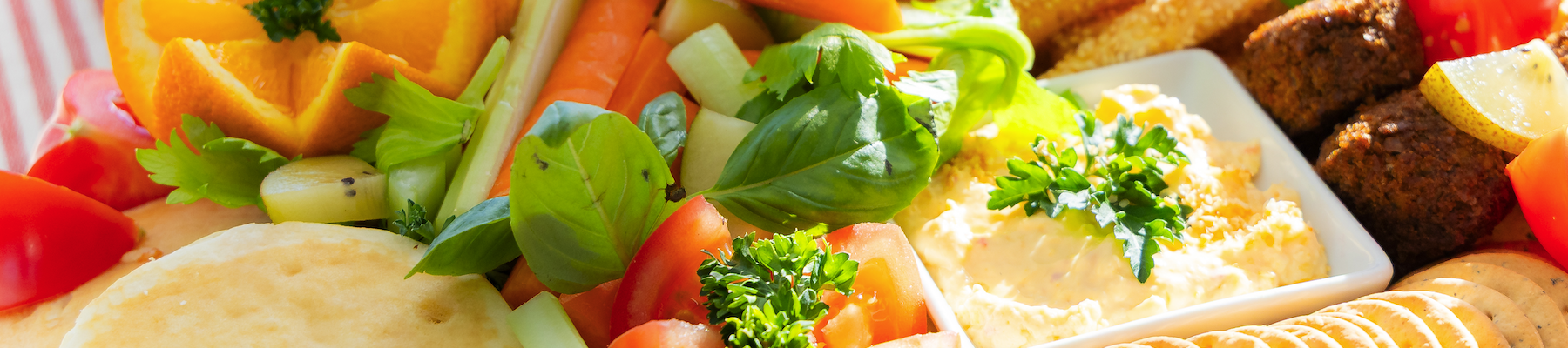 Nisi Sample Menu A top down shot of a fresh fruit platter