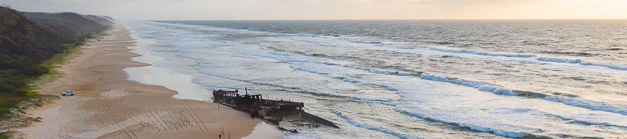 Maheno Shipwreck A shipwreck on the beach