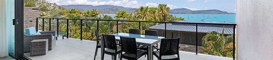 outdoor villa with ocean view