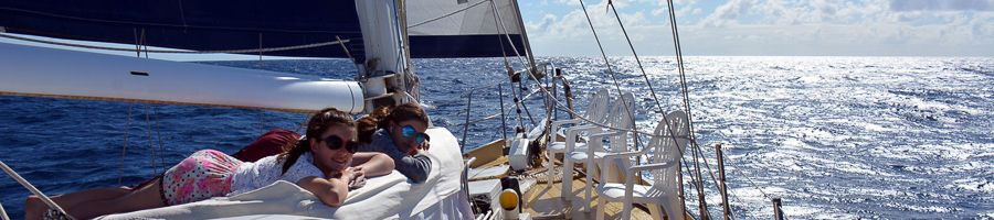 Sydney Sundancer People lying on a boat