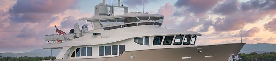 Texas T superyacht at Sunset