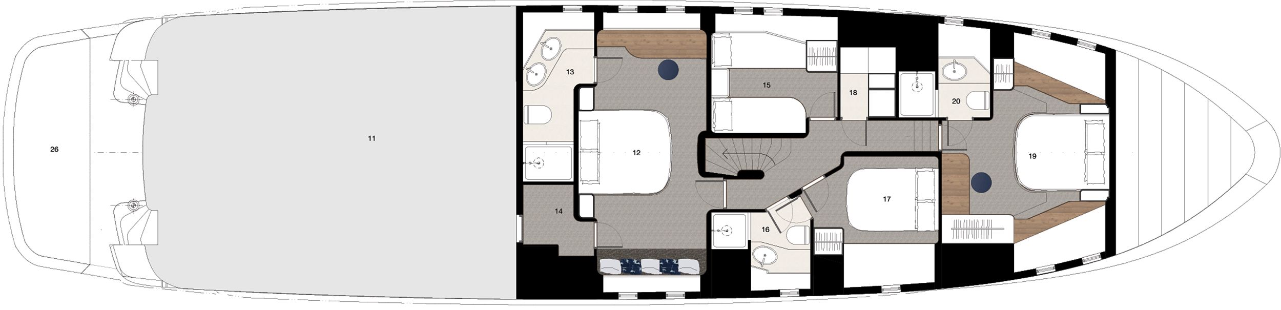 Aurora Floor Plan Lower Deck Aurora Floor Plan Lower Deck