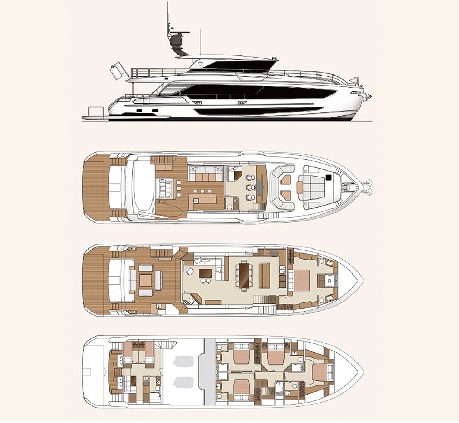 Aura Superyacht Floor Plan Aura Superyacht Floor Plan