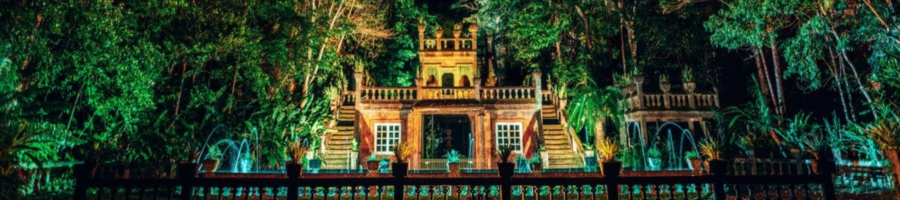 Paronella Park Manor light up a night