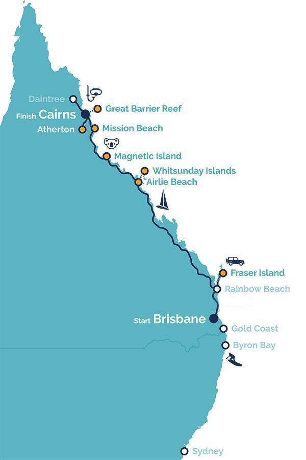 New Intro Map Brisbane to Cairns