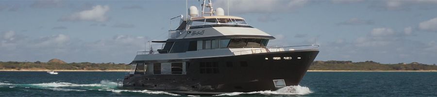 AKIKO Superyacht massive superyacht sailing through the ocean