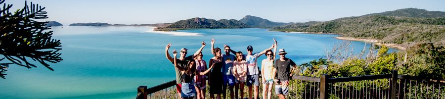 Hill Inlet Lookout, Whitsundays A group at Hill Inlet Lookout