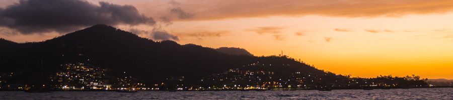 Airlie Beach Sunset Airlie Beach coastline at sunset
