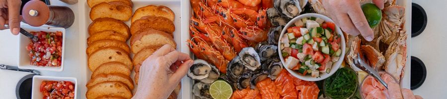 Milady Food food spread with seafood on milady