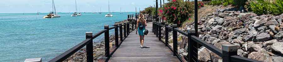 Airlie Beach Boardwalk A waterfront boardwalk in Airlie Beach