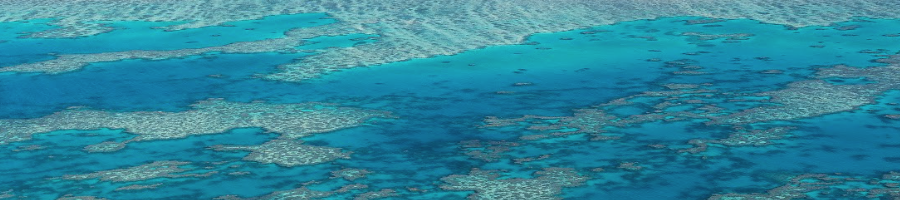 Great Barrier Reef An aerial shot of the Great Barrier Reef