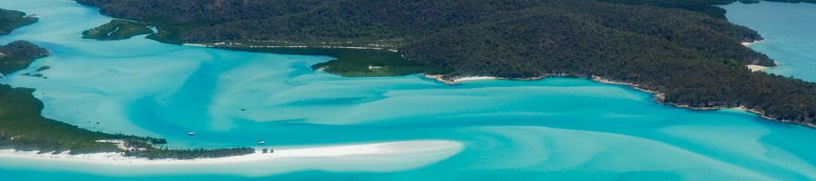 Whitsunday Islands, Queensland Aerial shot of Whitehaven Beach in the Whitsundays