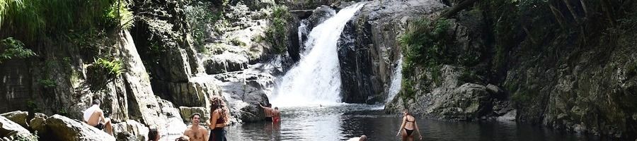 A waterfall in Cairns
