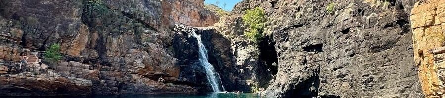 Waterfall in Top End Australia A waterfall in a national park in the Top End of Australia