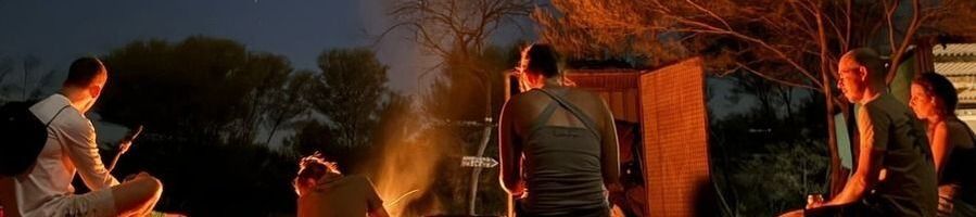 Outback of Australia A camping site in the Outback of Australia