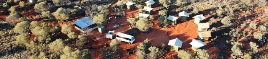 A permanent campsite in the Outback