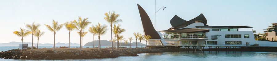 Hamilton Island marina in the Whitsundays