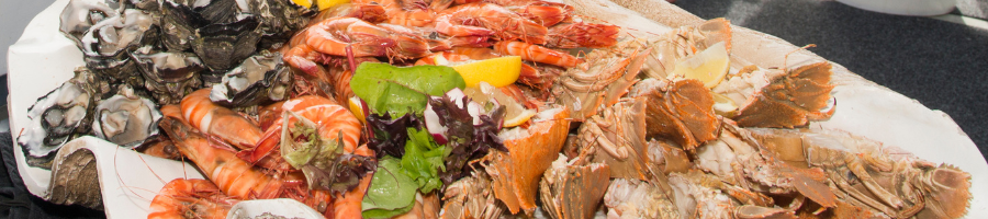 Seafood platter upgrade on the private charter to Fitzroy Island